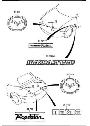  JDM Mazdaspeed Body Decal Mazdaspeed Protege