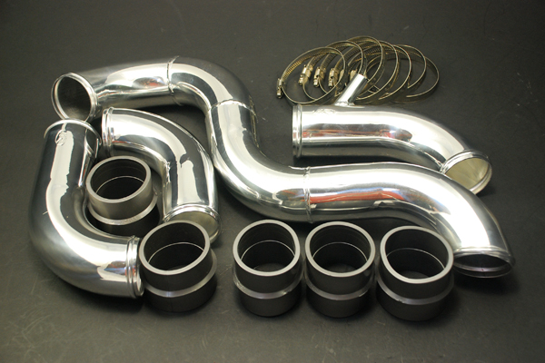  Weapon R Intercooler Piping Polished Mazdaspeed Protege - Click Image to Close