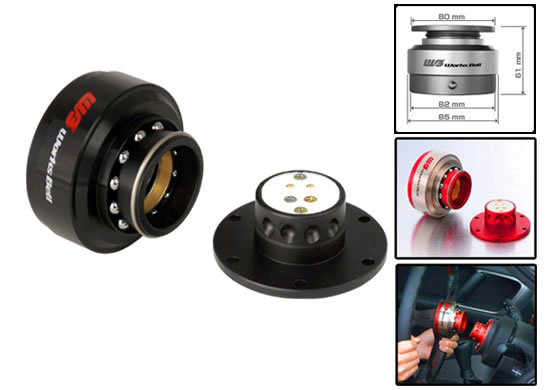  Works Bell Rapfix2 Quick Release Steering Wheel Hub Black